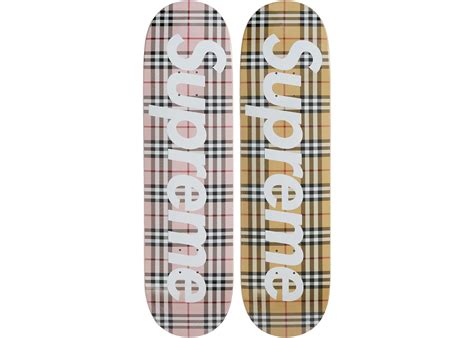 burberry skateboard deck set.